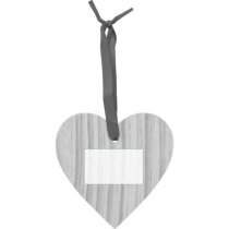 Houten kerstornament Hart