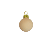 kerstbal 60 mm beige