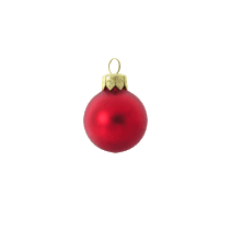 kerstbal 60 mm rood