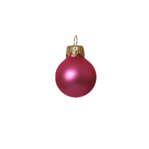 Kerstbal 80 mm roze