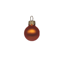 kerstbal 60 mm brons