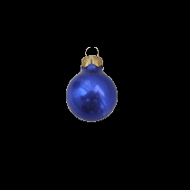 Kerstbal XL 100 mm metallic blauw