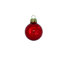 kerstbal 60 mm rood