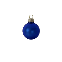 Kerstbal XL 100 mm blauw