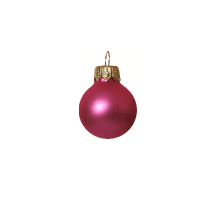 kerstbal 60 mm mat roze