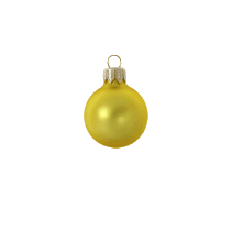 Kerstbal XL 100 mm geel