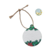 GRAINE Zaadpapier kerstbal wit