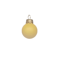 kerstbal 60 mm geel