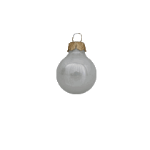 Kerstbal XL 100 mm grijs