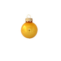 kerstbal 60 mm geel