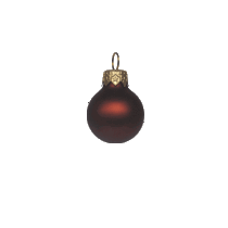kerstbal 60 mm chocolade