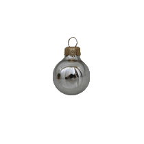 kerstbal 60 mm zilver