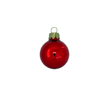 Kerstbal 80 mm rood