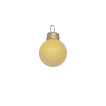 Kerstbal XL 100 mm geel