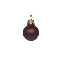 Kerstbal XL 100 mm chocolade