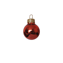 Kerstbal XL 100 mm oranje gloss