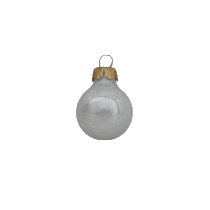 Kerstbal 80 mm grijs