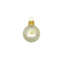 Kerstbal 80 mm wit