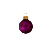 Kerstbal 80 mm paars