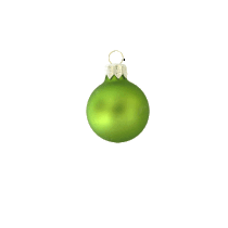 Kerstbal 80 mm groen