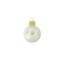 Kerstbal 80 mm wit