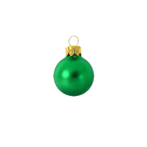 Kerstbal 80 mm groen