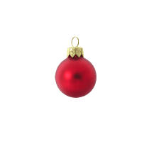 Rode matte kerstbal