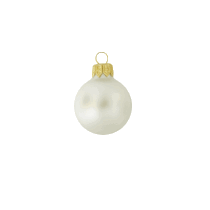 Kerstbal XL 100 mm wit
