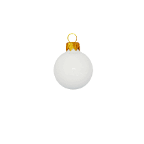 Kerstbal XL 100 mm wit