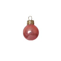 Kerstbal 80 mm roze