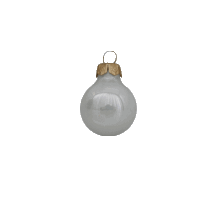 kerstbal 60 mm grijs