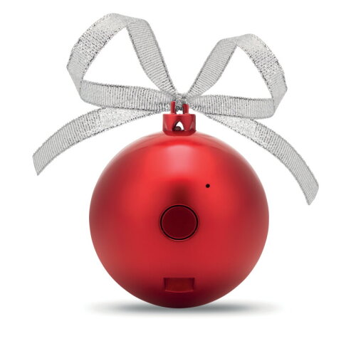 JINGLE BALL Bluetooth speaker kerstbal rood bedrukken