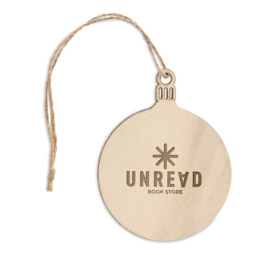 BALY Boomhanger kerstbal hout