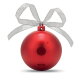 JINGLE BALL Bluetooth speaker kerstbal rood bedrukken